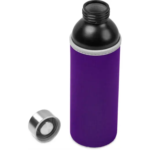 Kooshty Nostro Recycled Aluminium Water Bottle Unbranded Open